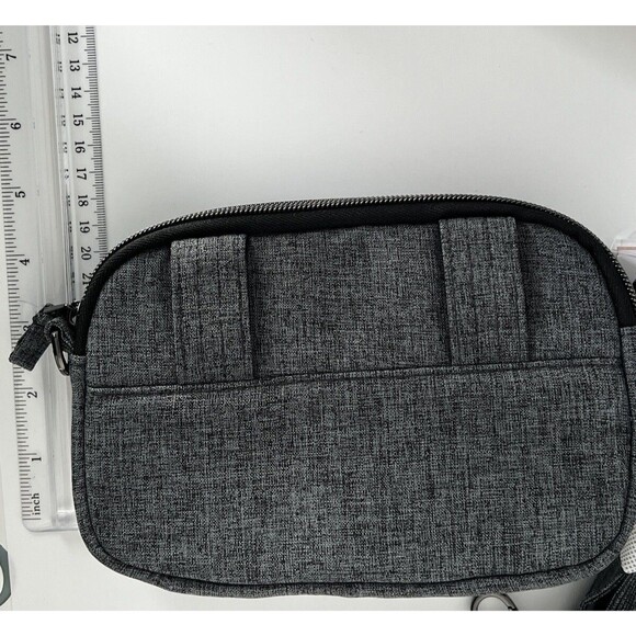 Lug Coupe Gray Quilted RFID Crossbody/Waist Bag with Adjustable Strap NWT - Picture 11 of 13